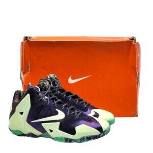 Nike LeBron 11 GS All Star 621712-701 Cashmere Green Glow Shoe EU 40 US 7Y - NWB